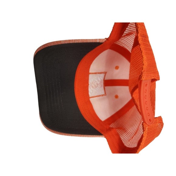 Vintage The Home Depot Printed Orange Snap-back, 1/2 mesh net, Faded orange - Picture 6 of 6